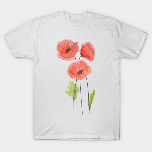 poppies T-Shirt by kellyalison